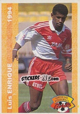 Sticker Luis Enrique - U.N.F.P. Football Cards 1993-1994 n. 131 - Panini