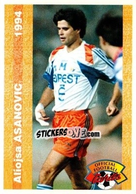 Sticker Aliojsa Asanovic - U.N.F.P. Football Cards 1993-1994 - Panini