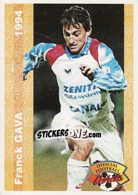 Sticker Franck Gava - U.N.F.P. Football Cards 1993-1994 - Panini