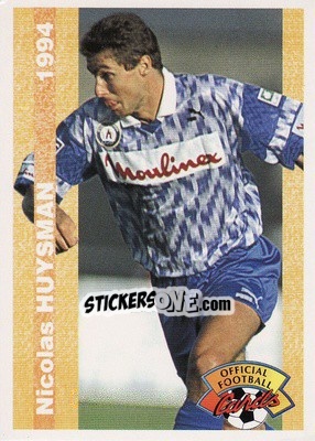 Sticker Nicolas Huysman - U.N.F.P. Football Cards 1993-1994 n. 139 - Panini