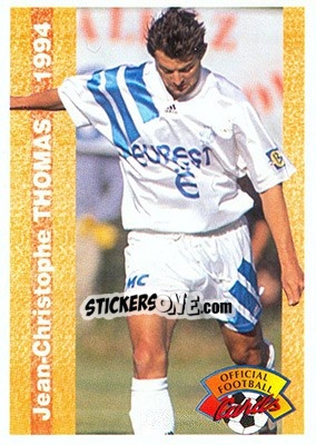 Sticker Jean-Christophe Thomas - U.N.F.P. Football Cards 1993-1994 - Panini