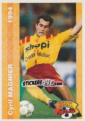 Sticker Cyril Magnier - U.N.F.P. Football Cards 1993-1994 n. 152 - Panini