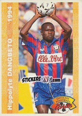 Sticker Hippolyte Dangbeto - U.N.F.P. Football Cards 1993-1994 n. 157 - Panini