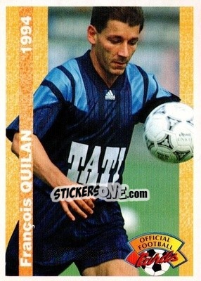 Figurina Francois Quilan - U.N.F.P. Football Cards 1993-1994 n. 158 - Panini