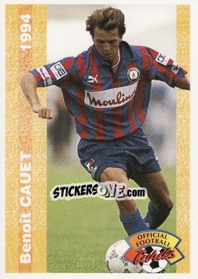 Sticker Benoit Cauet - U.N.F.P. Football Cards 1993-1994 - Panini
