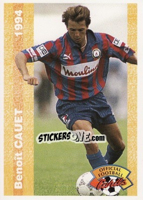 Sticker Benoit Cauet - U.N.F.P. Football Cards 1993-1994 n. 159 - Panini