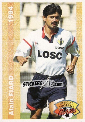 Figurina Alain Fiard - U.N.F.P. Football Cards 1993-1994 - Panini