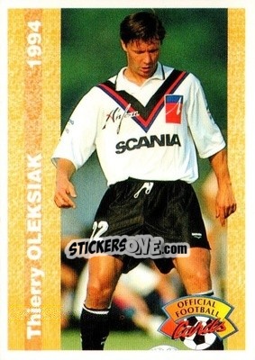Figurina Thierry Oleksiak - U.N.F.P. Football Cards 1993-1994 - Panini
