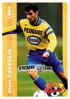 Figurina Alain Caveglia - U.N.F.P. Football Cards 1993-1994 - Panini