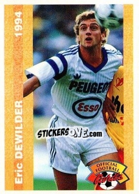 Sticker Eric Dewilder - U.N.F.P. Football Cards 1993-1994 n. 171 - Panini