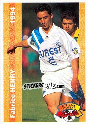 Sticker Fabrice Henry - U.N.F.P. Football Cards 1993-1994 - Panini