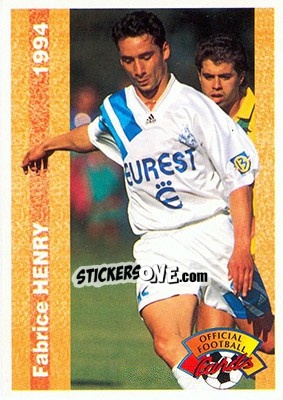 Cromo Fabrice Henry - U.N.F.P. Football Cards 1993-1994 n. 172 - Panini