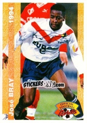 Figurina Jose Bray - U.N.F.P. Football Cards 1993-1994 - Panini