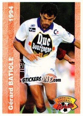 Sticker Gerard Baticle - U.N.F.P. Football Cards 1993-1994 n. 180 - Panini