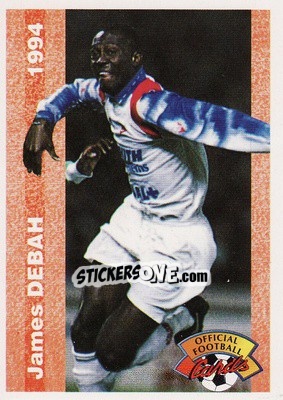 Sticker James Debah - U.N.F.P. Football Cards 1993-1994 n. 183 - Panini