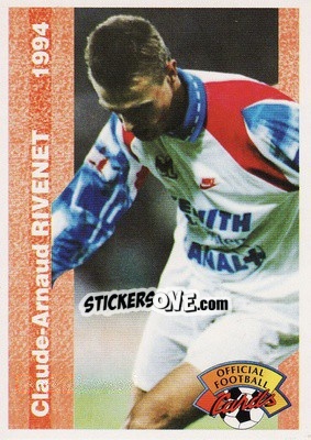 Sticker Claude-Arnaud Rivenet - U.N.F.P. Football Cards 1993-1994 n. 187 - Panini