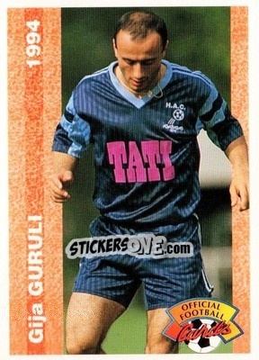 Figurina Gija Guruli - U.N.F.P. Football Cards 1993-1994 - Panini