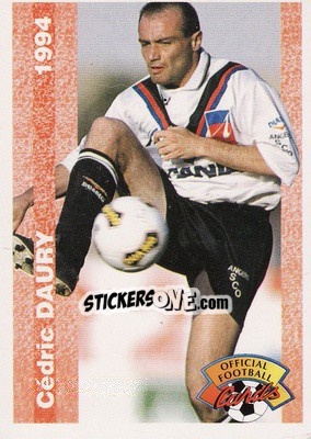 Sticker Cedric Daury - U.N.F.P. Football Cards 1993-1994 n. 196 - Panini