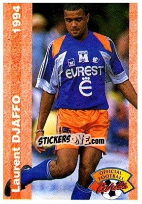 Sticker Laurent Djaffo - U.N.F.P. Football Cards 1993-1994 n. 201 - Panini