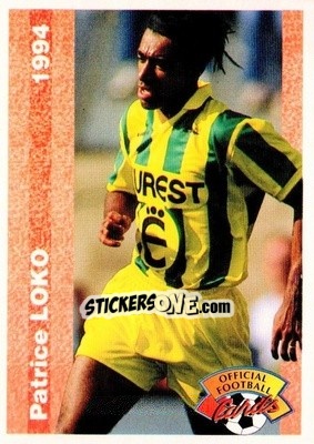Cromo Patrice Loko - U.N.F.P. Football Cards 1993-1994 - Panini
