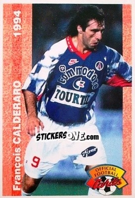 Sticker Francois Calderaro - U.N.F.P. Football Cards 1993-1994 n. 206 - Panini