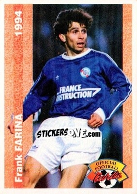 Sticker Frank Farina - U.N.F.P. Football Cards 1993-1994 n. 211 - Panini