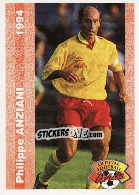 Sticker Philippe Anziani - U.N.F.P. Football Cards 1993-1994 n. 213 - Panini