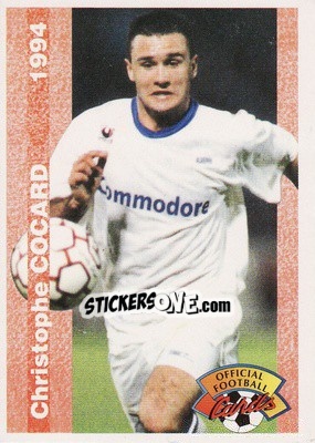 Sticker Christophe Cocard - U.N.F.P. Football Cards 1993-1994 n. 215 - Panini