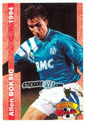 Sticker Allen Boksic - U.N.F.P. Football Cards 1993-1994 - Panini