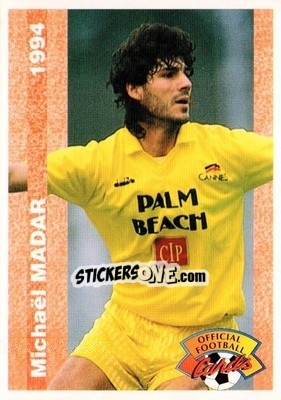 Sticker Michael Madar - U.N.F.P. Football Cards 1993-1994 n. 225 - Panini