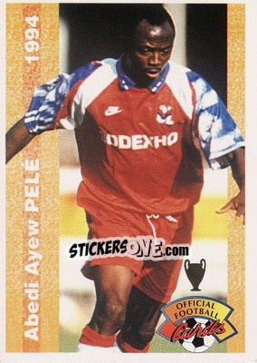 Sticker Abedi Ayew Pele - U.N.F.P. Football Cards 1993-1994 - Panini