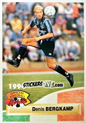 Sticker Dennis Bergkamp - U.N.F.P. Football Cards 1993-1994 - Panini