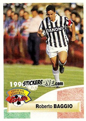 Sticker Roberto Baggio - U.N.F.P. Football Cards 1993-1994 n. 256 - Panini