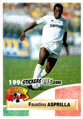 Cromo Faustino Asprilla - U.N.F.P. Football Cards 1993-1994 - Panini