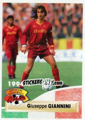 Figurina Giuseppe Giannini - U.N.F.P. Football Cards 1993-1994 - Panini