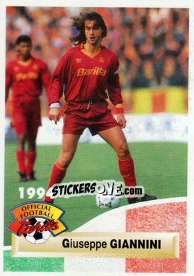 Sticker Giuseppe Giannini - U.N.F.P. Football Cards 1993-1994 n. 264 - Panini