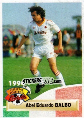 Sticker Abel Eduardo Balbo - U.N.F.P. Football Cards 1993-1994 - Panini