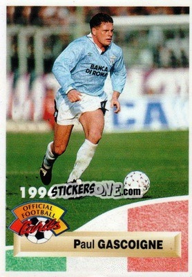 Cromo Paul Gascoigne - U.N.F.P. Football Cards 1993-1994 - Panini