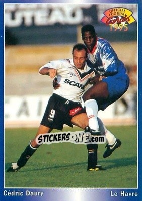 Sticker Cedric Daury - U.N.F.P. Football Cards 1994-1995 n. 3 - Panini