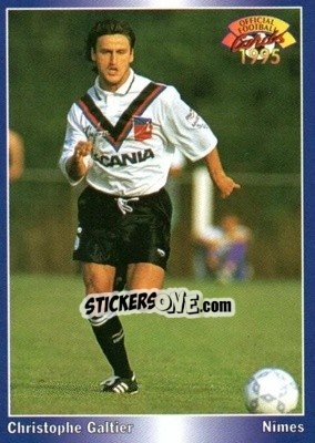 Figurina Christophe Galtier - U.N.F.P. Football Cards 1994-1995 - Panini