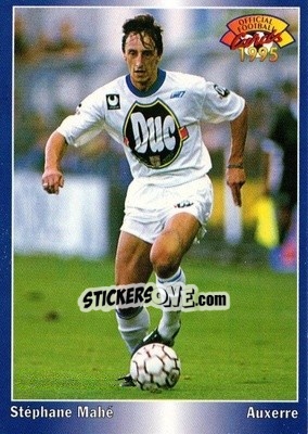 Figurina Stephane Mahe - U.N.F.P. Football Cards 1994-1995 - Panini