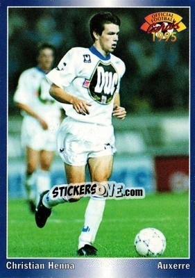 Sticker Christian Henna - U.N.F.P. Football Cards 1994-1995 - Panini