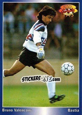 Sticker Bruno Valencony - U.N.F.P. Football Cards 1994-1995 - Panini