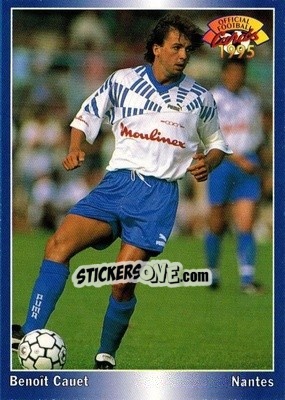 Sticker Benoit Cauet - U.N.F.P. Football Cards 1994-1995 n. 41 - Panini
