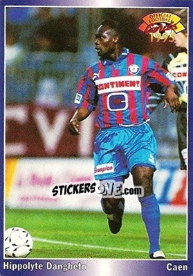 Sticker Hippolyte Dangbeto - U.N.F.P. Football Cards 1994-1995 - Panini