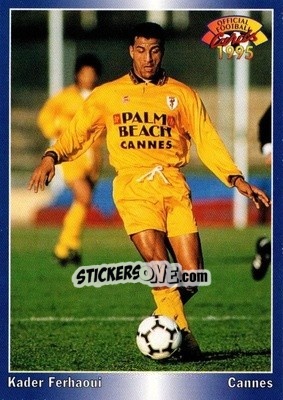 Sticker Kader Ferhaoui - U.N.F.P. Football Cards 1994-1995 n. 48 - Panini