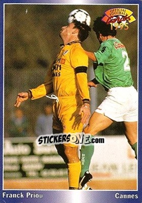 Cromo Franck Priou - U.N.F.P. Football Cards 1994-1995 - Panini