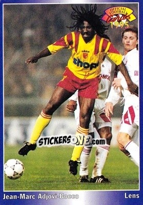 Sticker Jean-Marc Adjovi-Bocco - U.N.F.P. Football Cards 1994-1995 - Panini