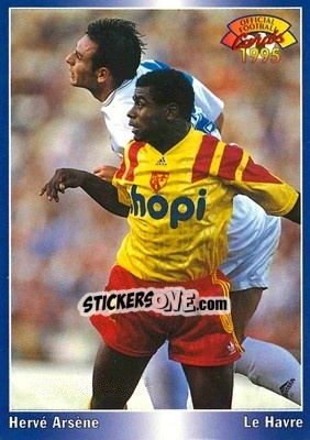 Sticker Herve Arsene - U.N.F.P. Football Cards 1994-1995 n. 56 - Panini