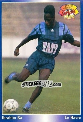 Sticker Ibrahim Ba - U.N.F.P. Football Cards 1994-1995 n. 57 - Panini